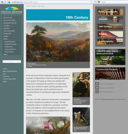 Crystal Bridges 19th Century page
