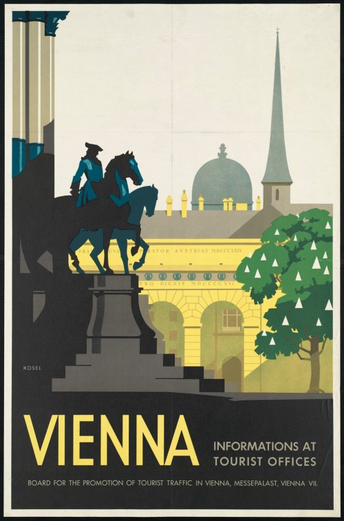 vintage Vienna travel poster