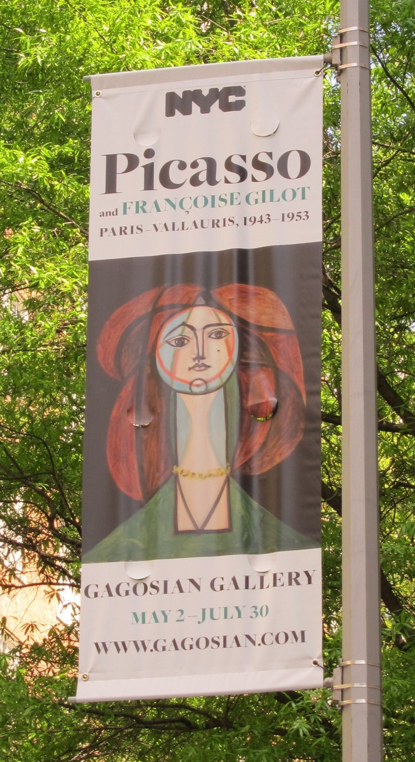 Picasso and Gilot exhibit poster