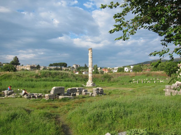 Temple of Artemis of Ephesus today in modern Selcuk