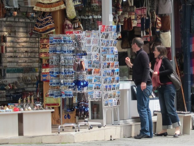 evil eye and tourists