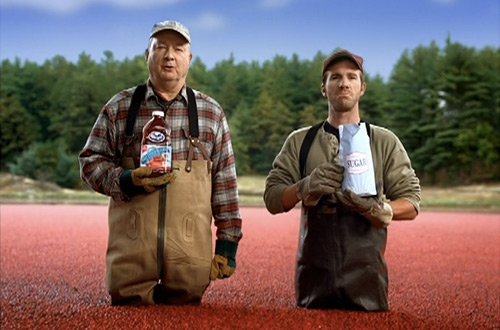 Ocean Spray ad - cranberry water harvesting
