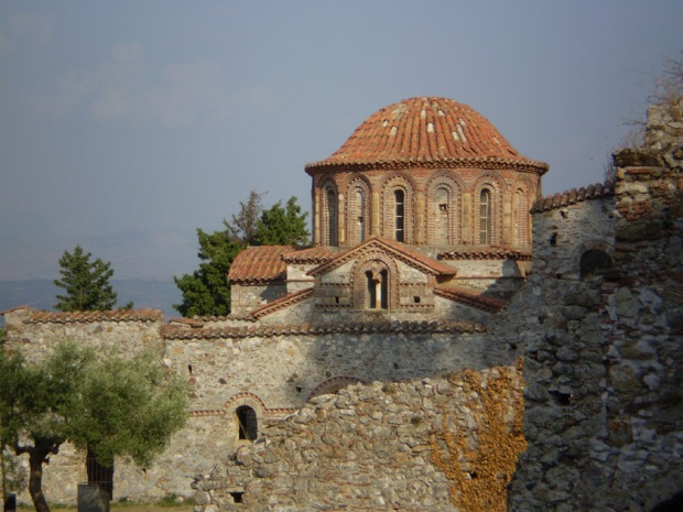 Domed roof of the Church of Saints Theodore (Ayioi Theodoroi), Mystras