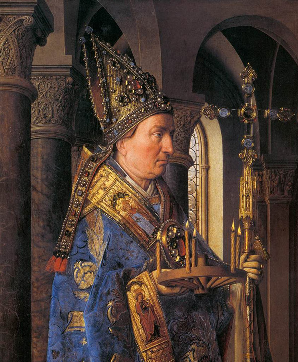 Saint Donatian of Reims from Jan van Eyck's "Madonna with Canon van der Paele"