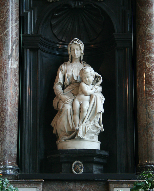 Michelangelo's Madonna of Bruges at the Church of Our Lady in Bruges