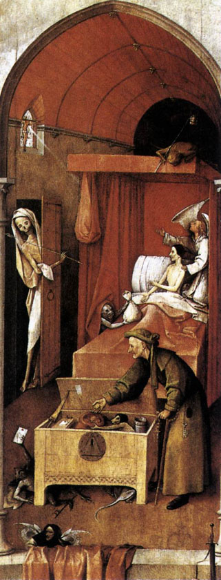 Hieronymus Bosch - "Death and the Miser", National Gallery of Art, Washington, DC