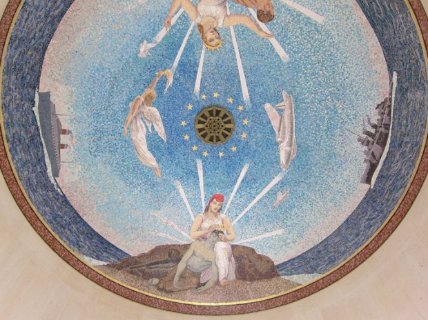 Normandy American Cemetary, Chapel Ceiling