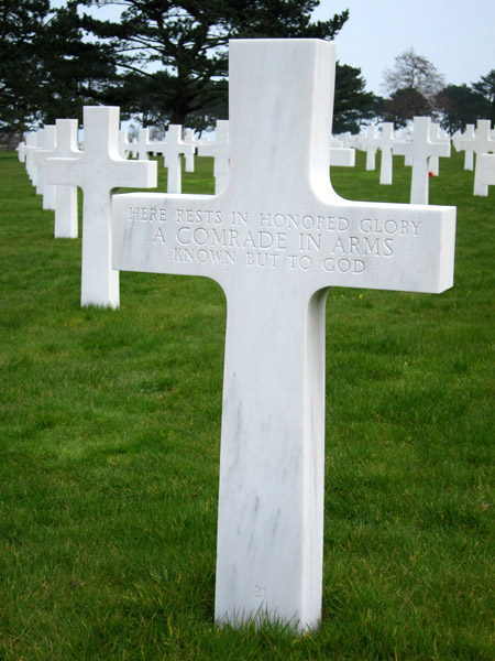 unknown grave, Normandy American Cemetary