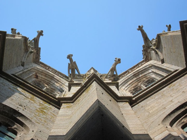 gargoyle spouts, Mont Saint-Michel