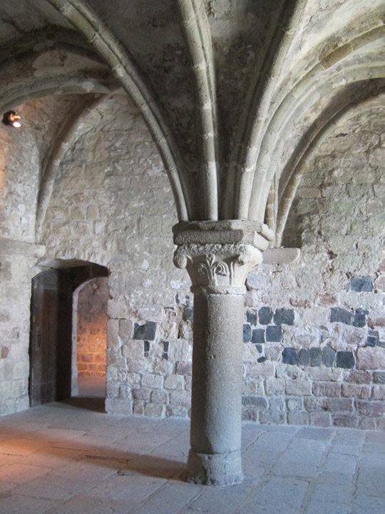 storage area, monastery, Mont Saint Michel
