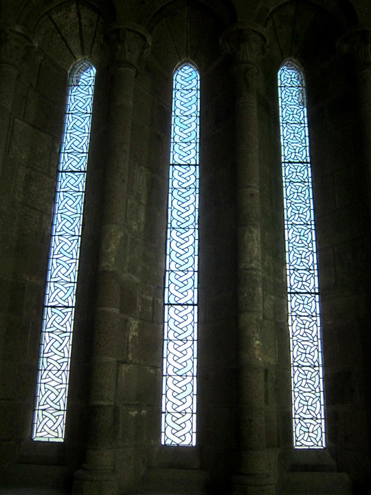 window frames, Mont Saint Michel