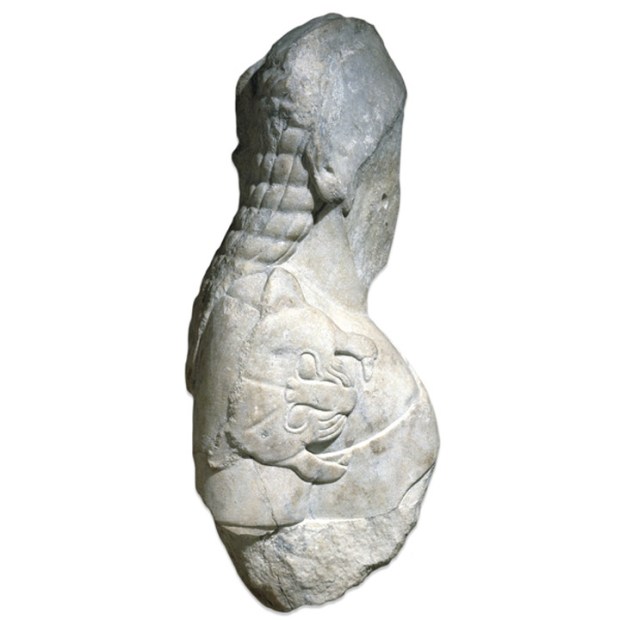 Temple of Artemix, archaic man sculpture