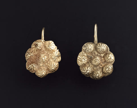 gold Roman earrings