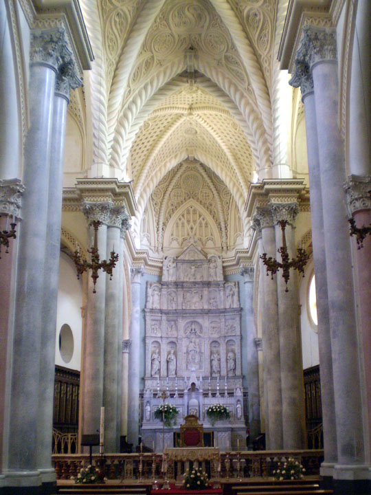 Nave of Chiesa Matrice (Mother Church), Erice, Italy