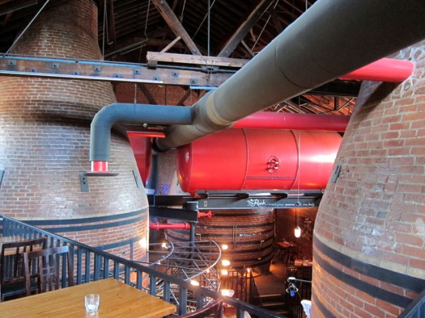 dining room with 3 rookwood kilns