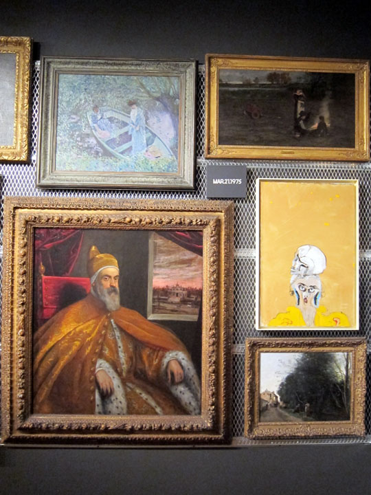 painting open storage display