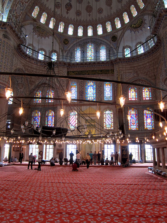 Blue mosque, Istanbul prayers