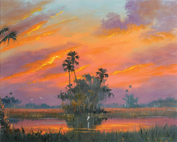 Harold Newton "Winter Sunset"