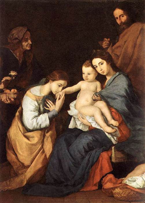 Jusepe de Ribera - The Holy Family with St Catherine