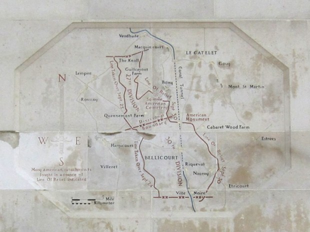 WW1 battle map