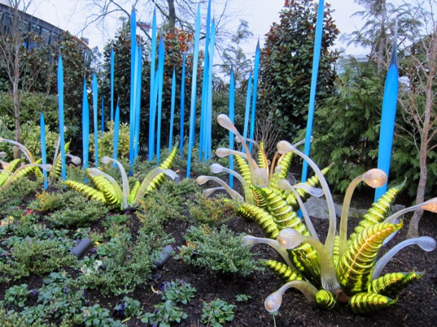 Glass ferns in the Chihuly Garden