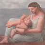 picasso Woman and Child on the Seashore