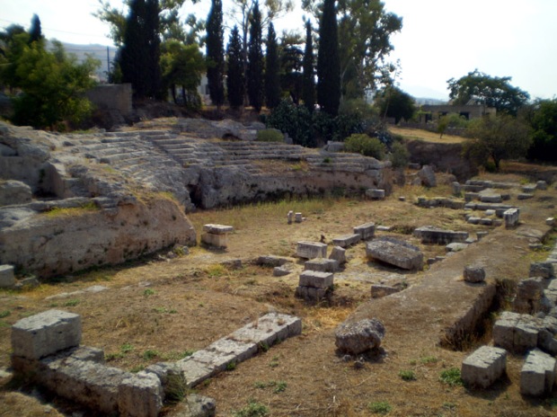 Small, unexcavated theater, Corinth