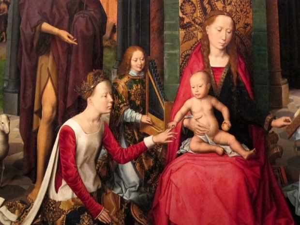 mystic marriage of St. Catherine of Alexandria - Hans Memling