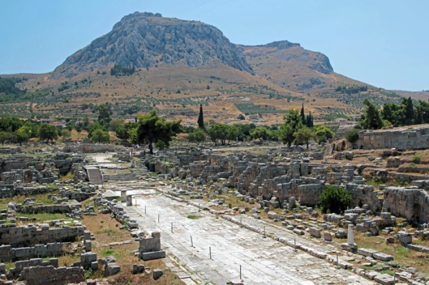 overview of market ancient Corinth