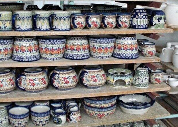 Poland ceramics with flowers