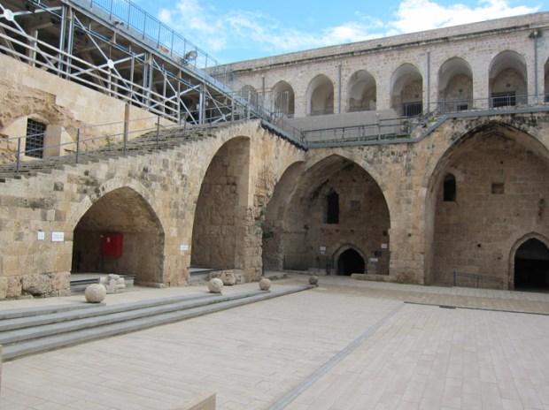 Akko Crusader Fort courtyard