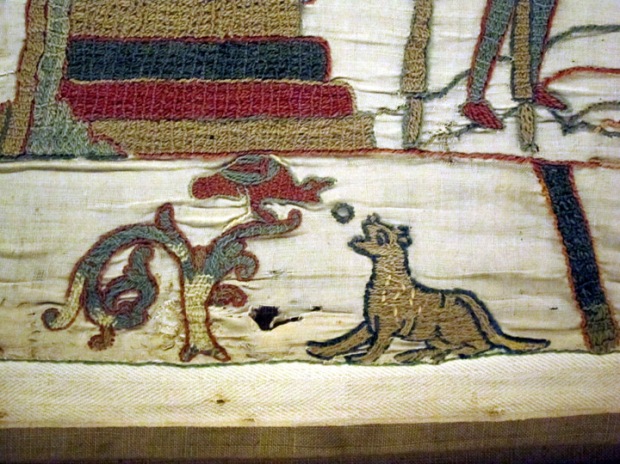 crow and fox fable, Bayeux Tapestry