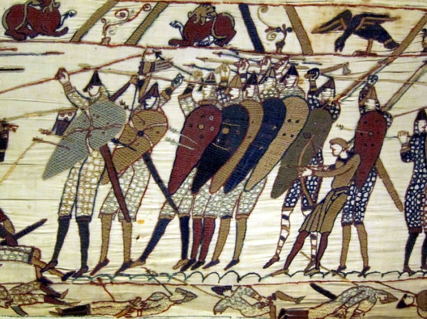 saxon defensive Bayeux Tapestry
