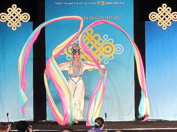 scarf dancer Zhejiang Wu Opera Troupe