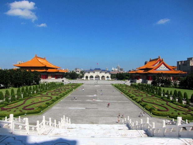 Taiwan National Theater, National Symphony Hall and the Chiang Kai-shek Memorial Gate