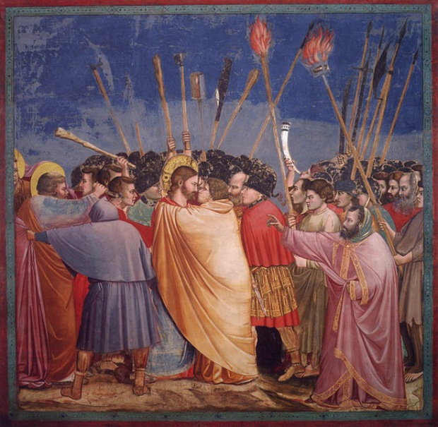 Giotto - "The Arrest of Christ (Kiss of Judas)", Scrovegni Chapel 