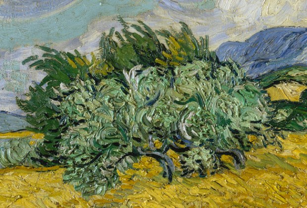Vincent Van Gogh - Wheat Field with Cypresses (detail),