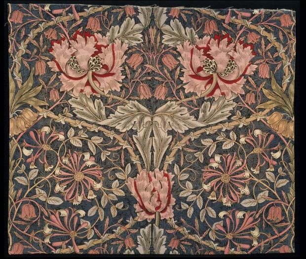William Morris, Honeysuckle fabric, Art & Crafts