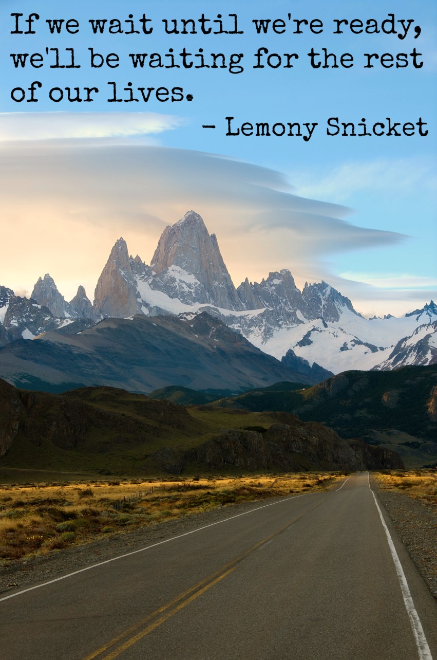 waiting for the right moment Lemony Snicket