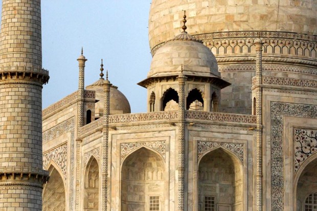 Taj Mahal outside architecture detail