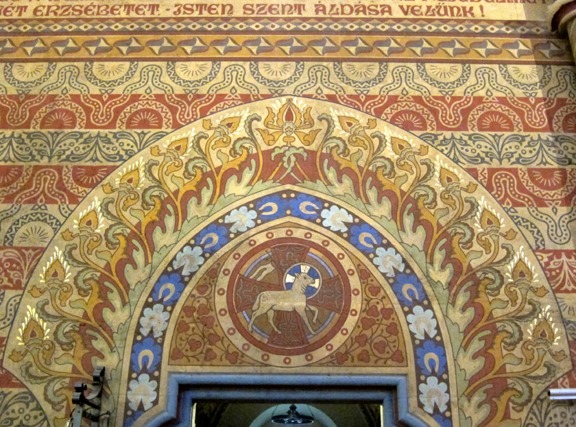 Arts & Crafts lamb door