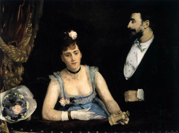 Eva Gonzalès, "A Loge at the Théâtre des Italiens" 1874, Musée d'Orsay, Paris