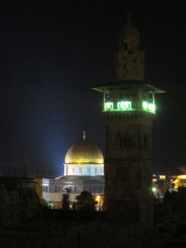 minaret and the Dome of the Rock