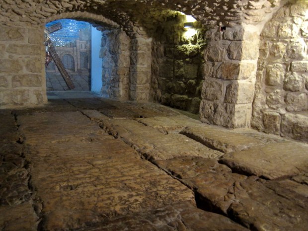The Lithostrotos is a 1st century CE street found underneath the Ecce Homo convent