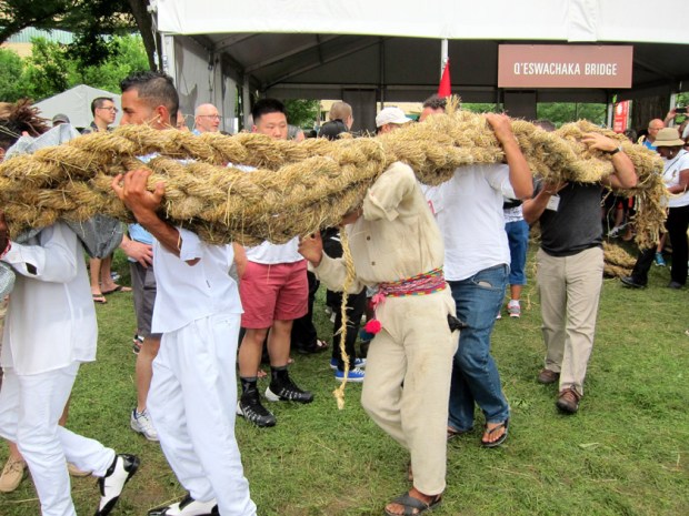 Q’eswachaka Bridge construction