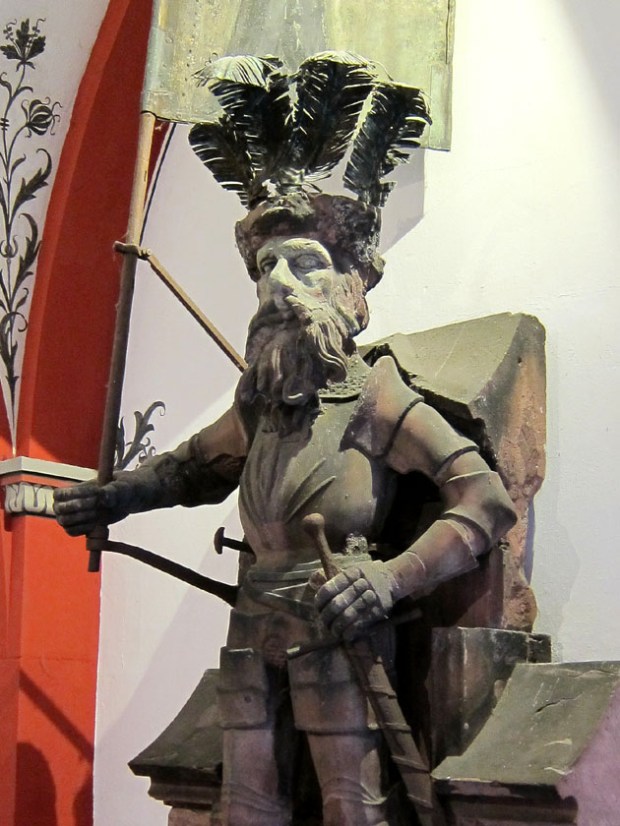 Original knight statue, Basel