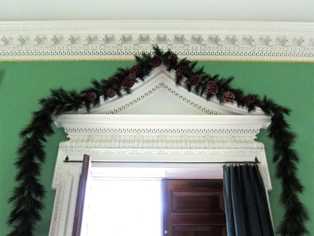 Christmas decorations, Governor's mansion, colonial Williamsburg
